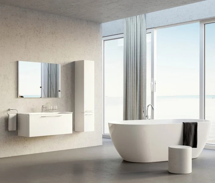 Тумба белая Ravak SD 800 Ring, подвесная, пристенная - фото 4