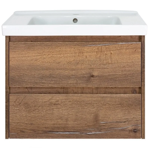 Тумба под раковину подвесная Brevita Dallas 70 см 2 ящика - фото 3