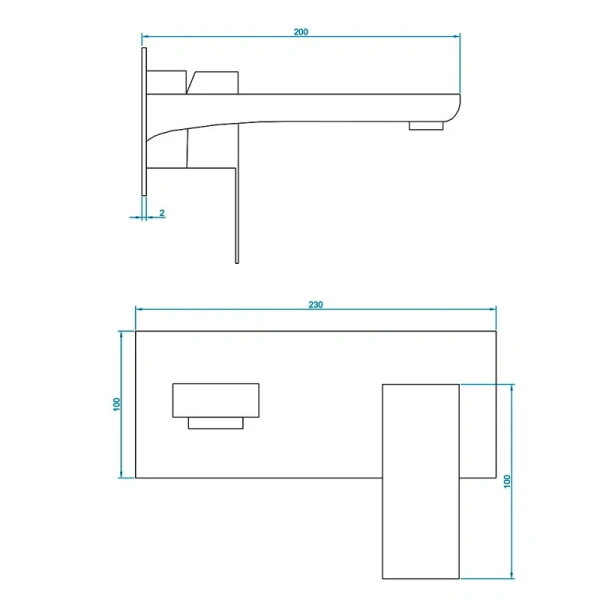 Смеситель для раковины RGW Shower Panels SP-46B черный - фото 2