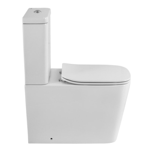 Унитаз компакт BelBagno Albano BB120CPR безободковый, белые - фото 5