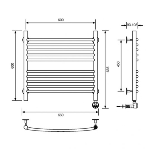 Схема, электрические с наружной вилкой, правое подключение - фото 5