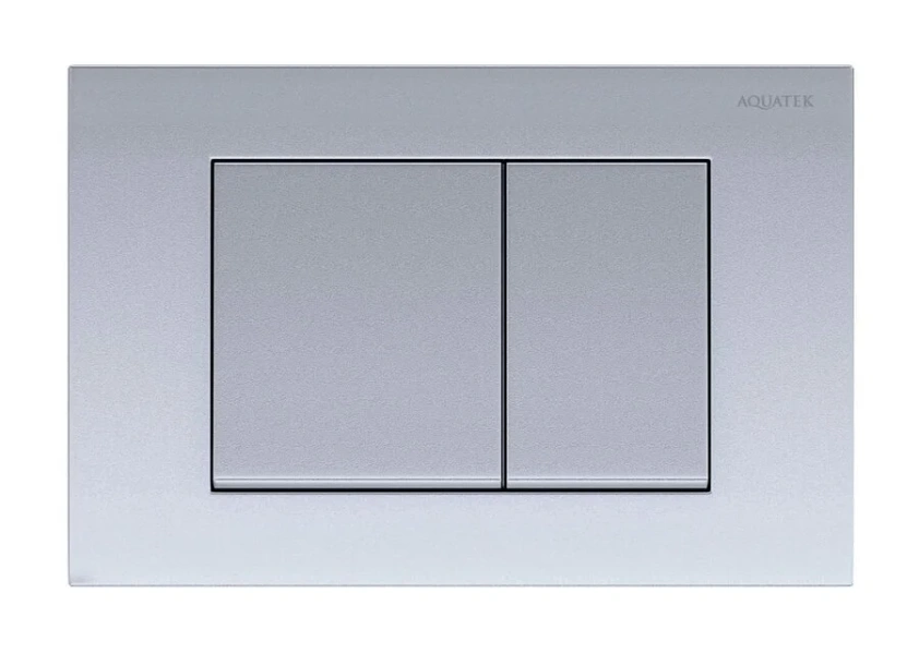 Клавиша смыва Акватек Pneumo S хром матовый - фото 1