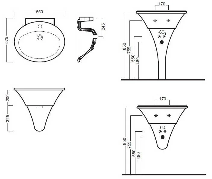 Раковина Hatria Sculture Y0LZ01, в наличии - фото 3