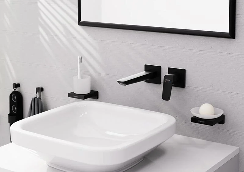 Смеситель для раковины Hansgrohe Logis настенный - фото 3