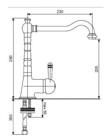 Смеситель для кухни Emmevi Laguna 40516 - фото 2