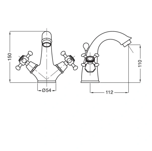 Смеситель для раковины Migliore Lady 188 фиксированный излив - фото 4