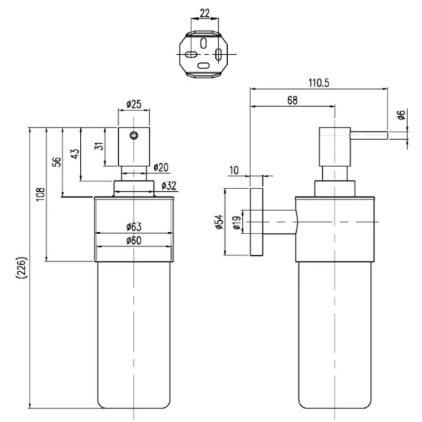 Дозатор для мыла Villeroy & Boch Elements-Tender хром - фото 2