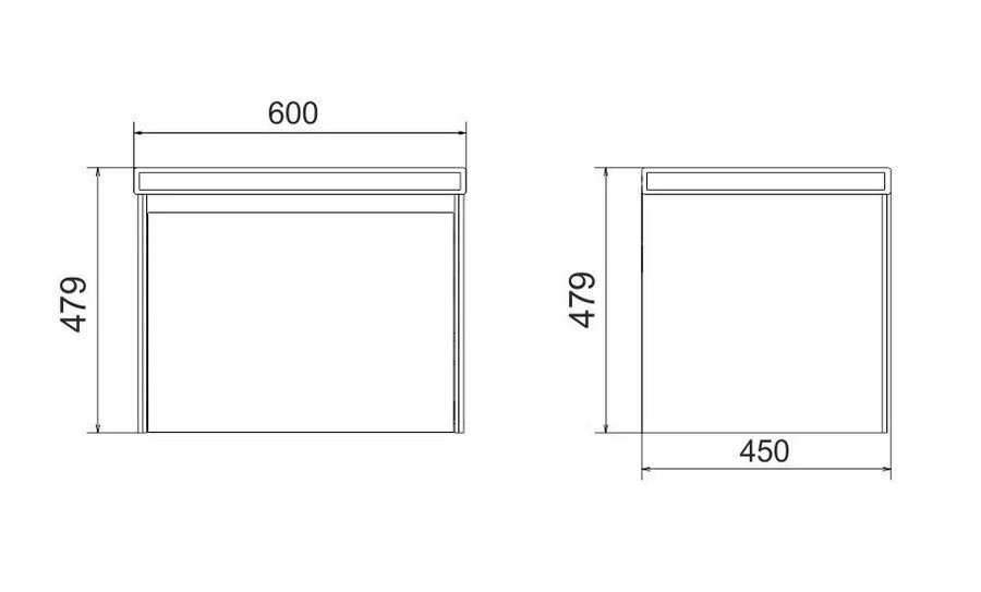 Тумба под раковину подвесная Velvex Klaufs 60 см белая, нет в наличии - фото 2