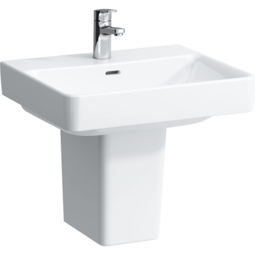 Раковина Laufen Pro S 55 см с 1 отверстием для смесителя, с отверстием перелива, подвесные, на полупьедестал, на пьедестал, пристенные - фото 3