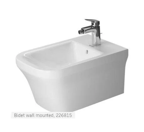 Биде подвесное Duravit P3 Comforts белое - фото 1