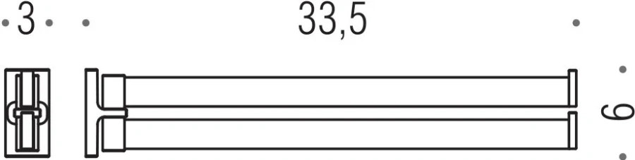 Полотенцедержатель Colombo Look черный матовый, металлические - фото 4