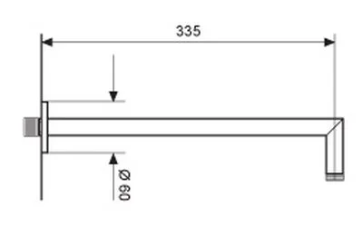 Кронштейн для верхнего душа Emmevi CRC00646 - фото 2