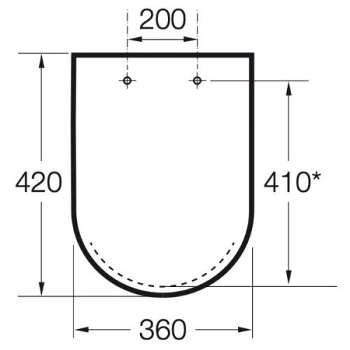 Крышка-сидение Roca Hall петли хром - фото 2
