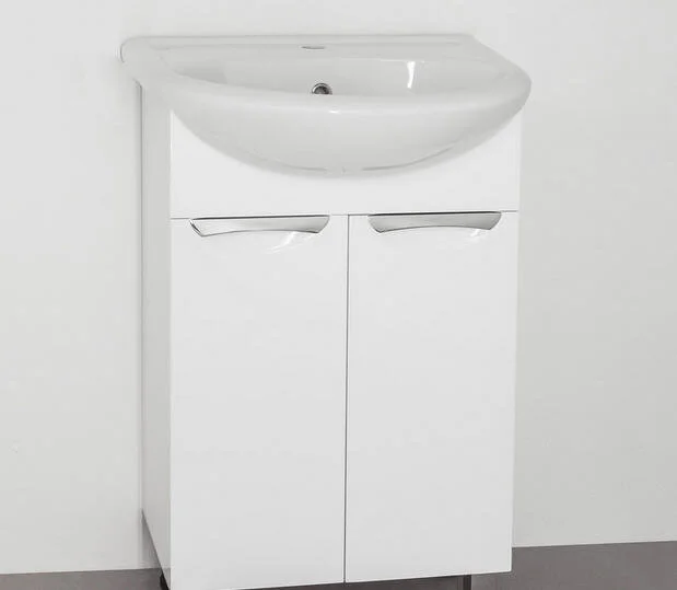 Тумба под раковину напольная Style Line Жасмин 50 см белая, современная, hi-tech - фото 3