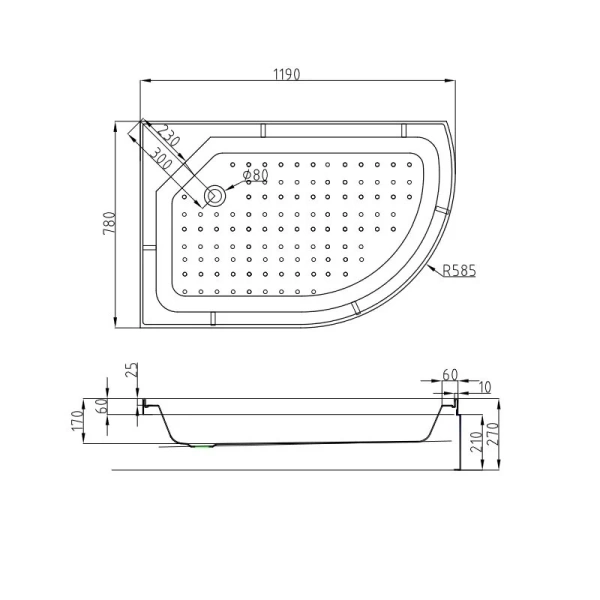 Душевая кабина Deto EM2712 120x80 см угловая - фото 3