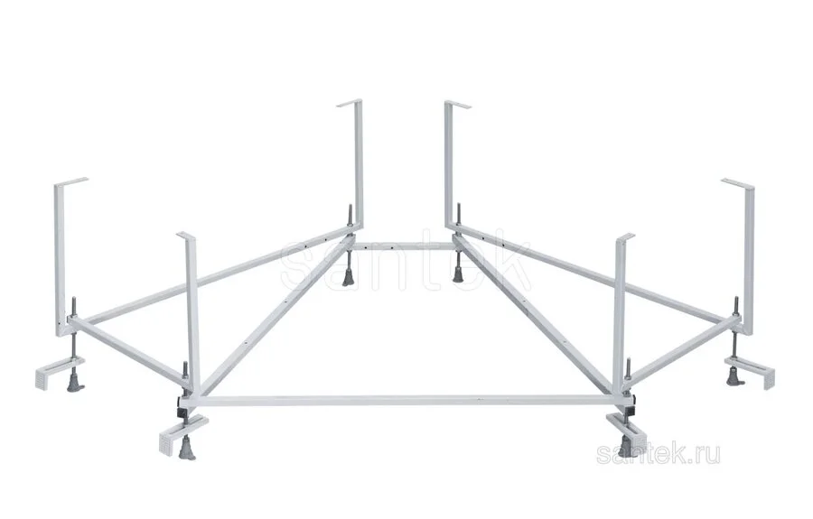 Ванна акриловая  Santek Карибы 140х140 без гидромассажа, приставные - фото 5