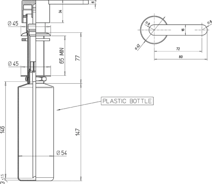 Дозатор Kerama Marazzi Logica хром - фото 4