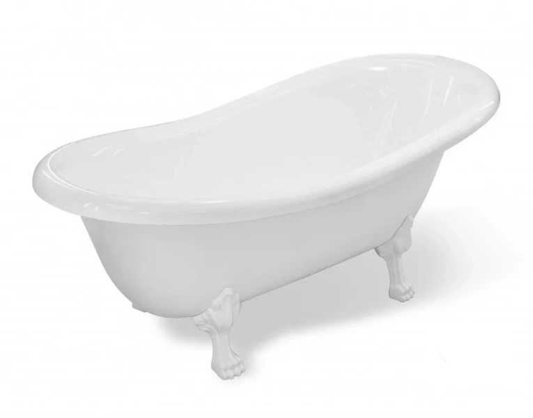 Ванна из литьевого мрамора Эстет Марсель 170x80 см белая глянцевая - фото 2