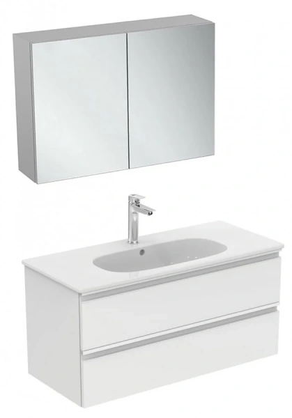 Тумба под раковину подвесная Ideal Standard Tesi T0052 100 см с двумя ящиками - фото 4