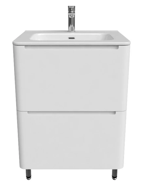 Тумба с раковиной напольная IDDIS Edifice 60 см EDI60WFi95K с двумя ящиками, напольная, пристенная - фото 4