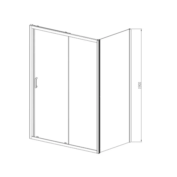 Душевой уголок Vincea Alpha 120х80 см профиль золото стекло прозрачное, современные, hi-tech - фото 3