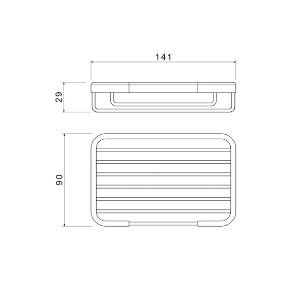 Мыльница Акватек черная матовая - фото 2