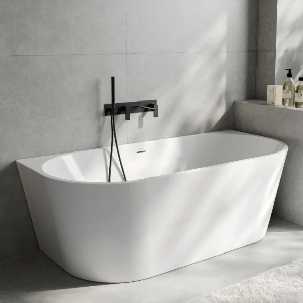 Ванна акриловая Abber AB9503-1.4, 140 x 70 см, белая - фото 3