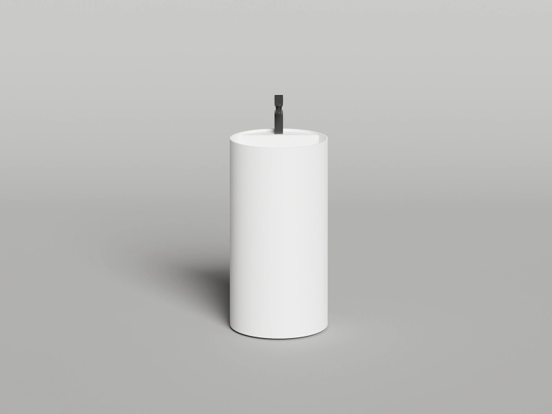 Раковина напольная Salini Armonia Round Top 01 белый матовый - фото 4