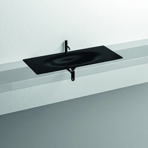Раковина Kerasan Shape 122 см черная матовая - фото 2