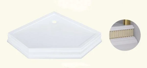 Душевой поддон Migliore 95х95 см декор бронза - фото 3