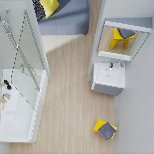 Зеркало левое 65х75 см цвет тёмный орех Ravak 10°, прямоугольные - фото 4