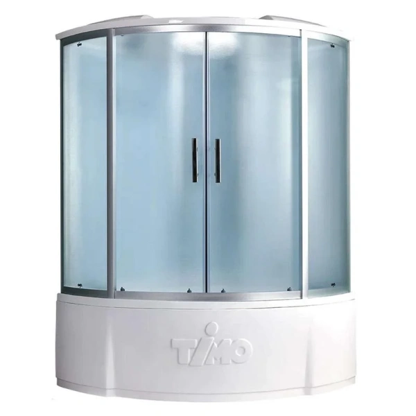 Душевой бокс Timo Standart 120x120 см профиль хром - фото 1