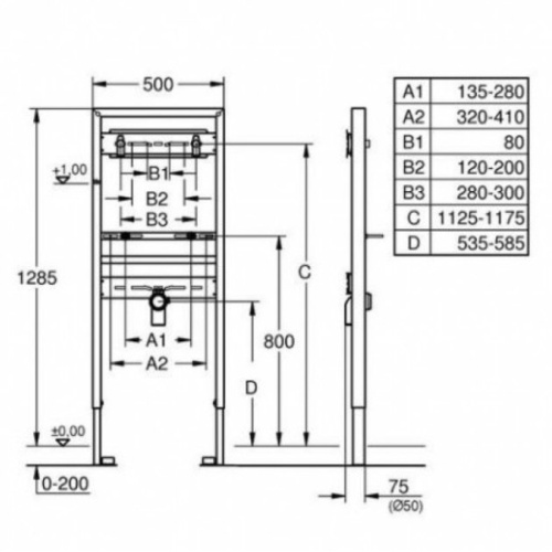 Инсталляция для раковины Grohe Rapid SL 38546000 - фото 2