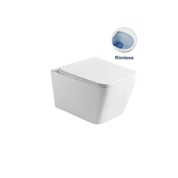 Унитаз подвесной Vincea Q-Line VT1-12 с сиденьем, фаянс, керамика - фото 8