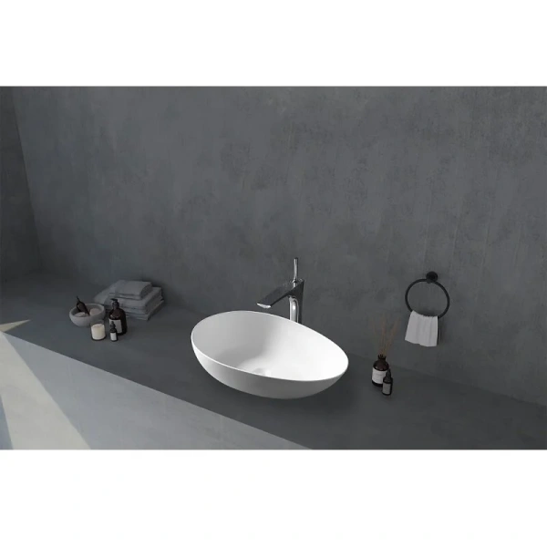 Раковина Abber Stein 60 см овальная - фото 4