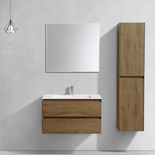 Тумба под раковину подвесная Vincea Luka 79,2 см T.Oak, нет в наличии - фото 2