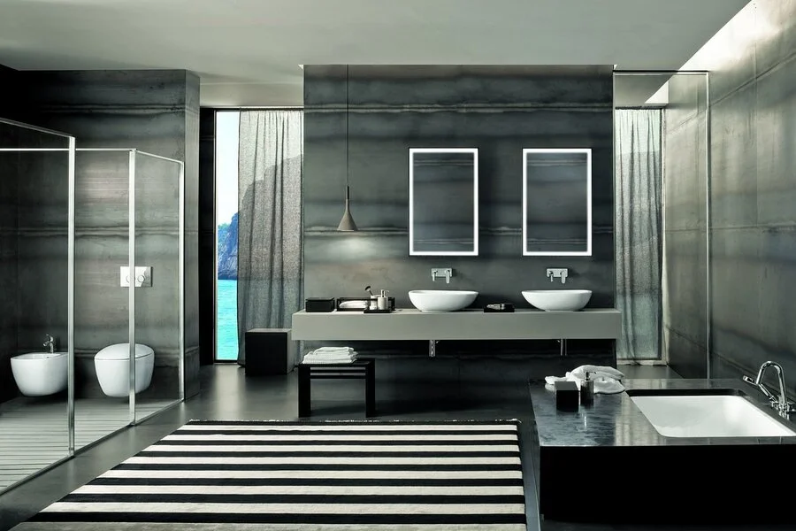 Унитаз подвесной Geberit Citterio 500.510.01.1 безободковый, современные, hi-tech, круглые - фото 5