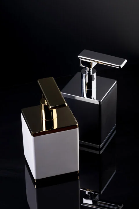 Дозатор для мыла Boheme 10969 настольный, металлические, из керамики - фото 4