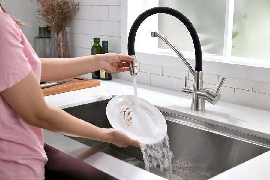 Смеситель для кухни Paulmark Siegen Si213111 с питьевой водой и гибким изливом - фото 4