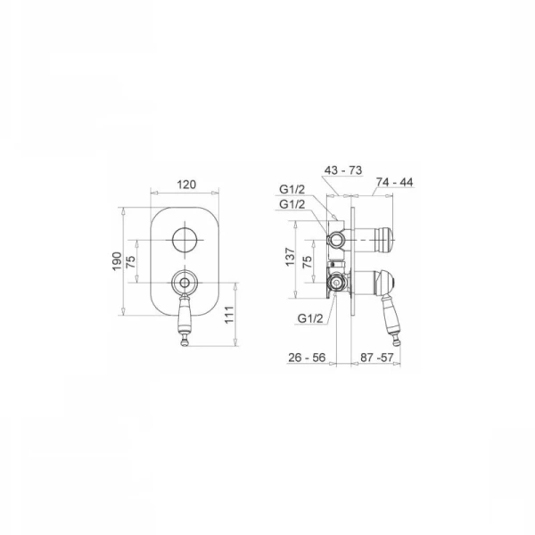 Смеситель для душа Migliore Oxford золото, для душа - фото 2