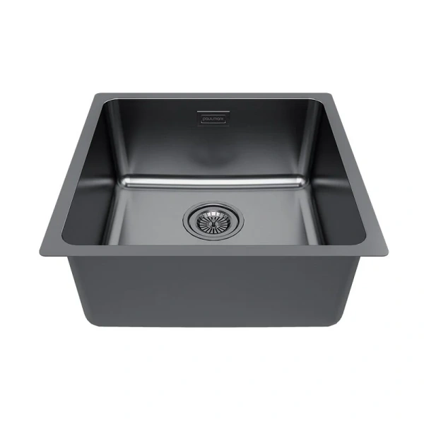 Мойка для кухни Paulmark Yuni 44 см вороненая сталь - фото 3