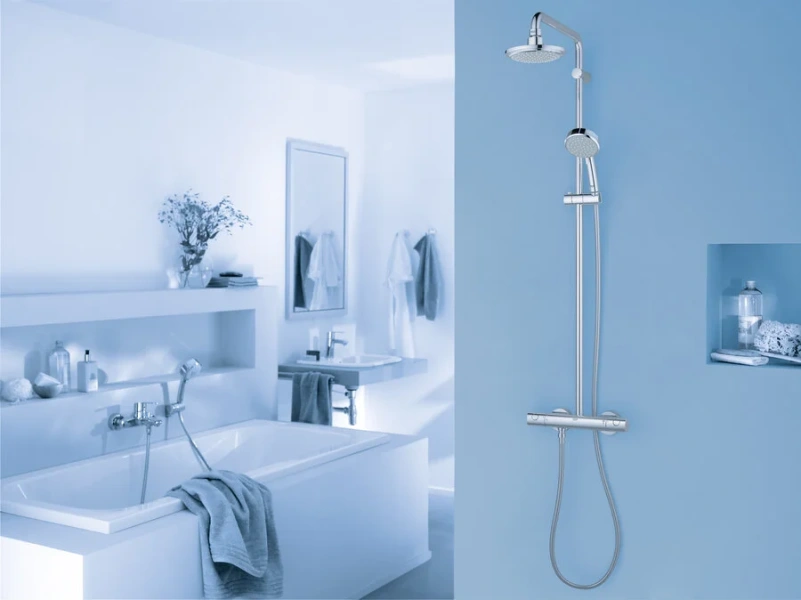 Душевая стойка Grohe New Tempesta Cosmopolitan с термостатом - фото 3