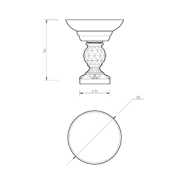 Мыльница Migliore Cristalia золото, классические, ретро, с кристаллами swarovski, декорированные - фото 2