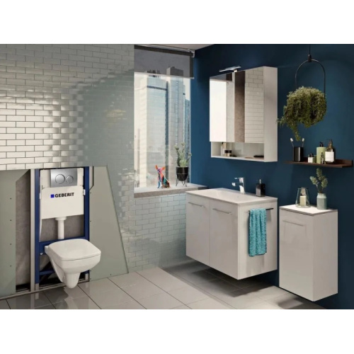 Инсталляция для унитаза Geberit Duofix с клавишей хром, в наличии - фото 3