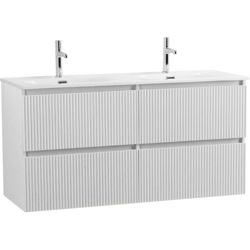 Тумба под раковину подвесная BelBagno Uno 120 см Bianco Opaco, современная, hi-tech - фото 3