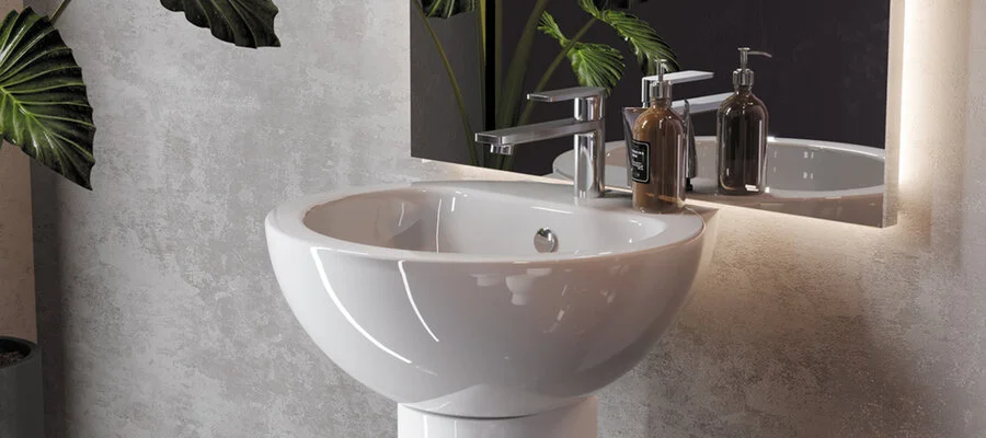 Раковина Sanita Luxe Art 50 см фарфор, 50 см - фото 6