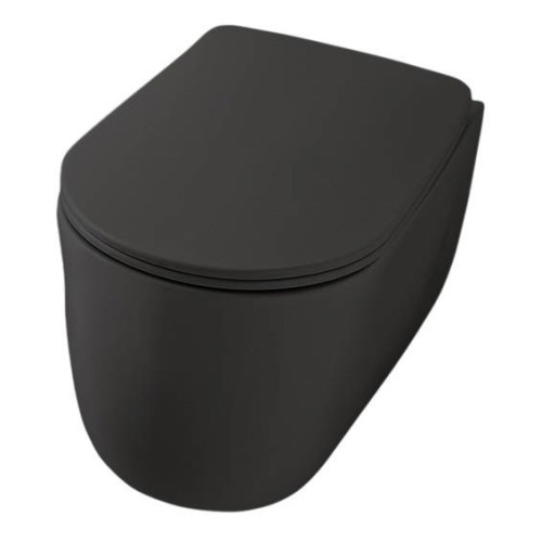 Унитаз подвесной Kerasan Nolita черный матовый - фото 1