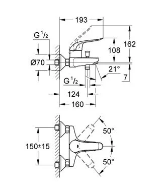 Смеситель для ванны Grohe Euroeco Special 32783000 - фото 2