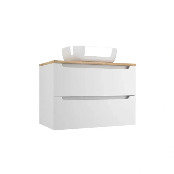 Тумба под раковину подвесная Style Line Бали 80 см белая - фото 1