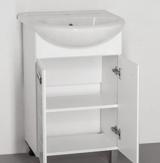 Тумба под раковину напольная Style Line Ирис 50 см белая, напольная, пристенная - фото 4